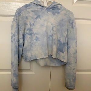 Bluenotes tie dye cropped hoodie:)